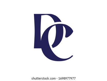D C Initial Letter Logo design vector template, Graphic Alphabet Symbol for Corporate Business Identity