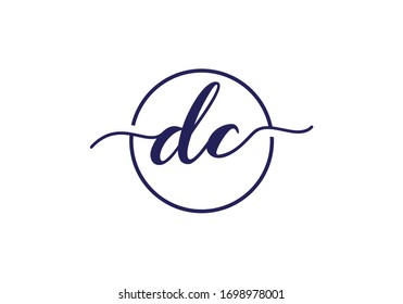 D C Initial Letter Logo design vector template, Graphic Alphabet Symbol for Corporate Business Identity
