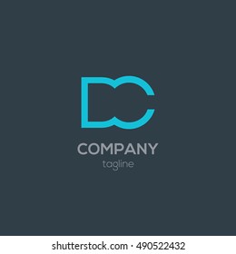 D & C Letter Logo Alphabet Design