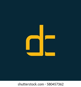 D & C Letter logo design vector element
