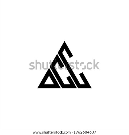 D C C letters creative logo design. DCC icon