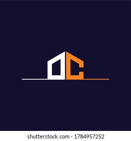 D & C letters Joint logo icon vector template for corporate logo and business card design.
