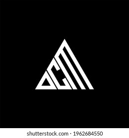 D C M letters creative logo design. DCM icon