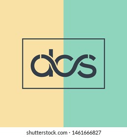 D C S joint letters logo design vector