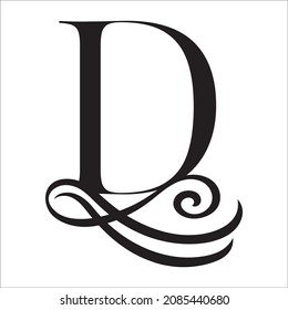 D, Capital letters in the style of Arabic script. Templates for creating logos, monograms, emblems. To decorate text in the old style.
