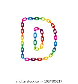 D Chain Letter Logo Icon Design