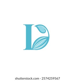 D Coffee Nature Leaf Logo Template 