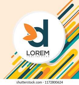 D Colorful Creative Design Logo Vector Illustration