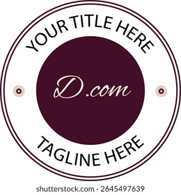 D.com Design do logotipo da empresa com fundo branco