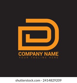 D company vector logo sign and symbol design. Vector abstract design elements.