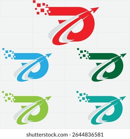 Logotipo de letra de alfabeto creativo para marca y negocios. Diseño para letras e identidad corporativa. Icono de Plantilla de Profesional fácil Editable