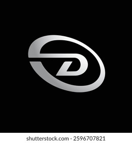 D Creative Letter Logo – Minimalist Round Shape Icon Design. perfect for business branding, tech startups, digital agencies, personal monograms, creative studios, and modern corporate identity.