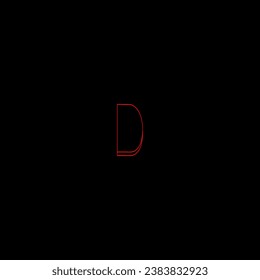 D creative modern letters logo design template