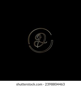 D creative modern letters logo design template