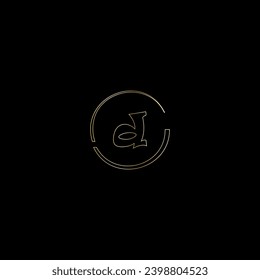 D creative modern letters logo design template