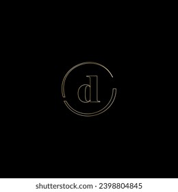D creative modern letters logo design template