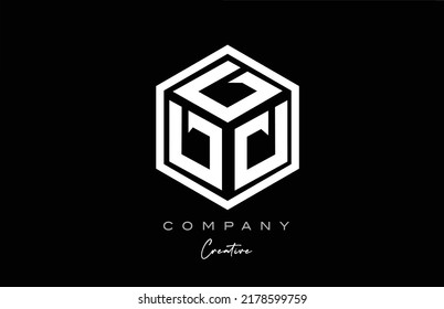 D cube alphabet letter logo icon design with polygon design. Three letter creative template for company and business