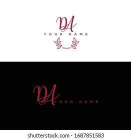 D A DA Initial letter handwriting and signature logo.	
