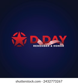 D day design illustration collection
