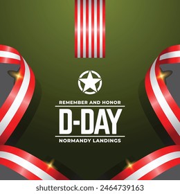 D day design vector illustration collection