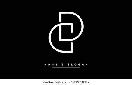 D ,DD  Abstract Letters Logo Monogram
