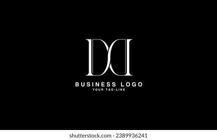 Monograma con el logotipo de las letras abstractas D, DD