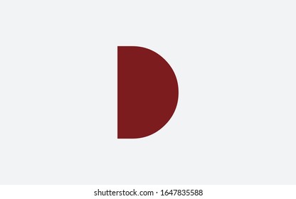 D, DD or DDD Uppercase Letter Initial Logo Design Template Vector Illustration
