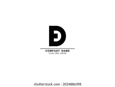 D DD ED Or DE Minimal Logo