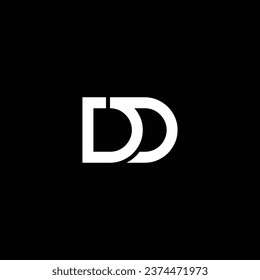 D or DD letter abstract outstanding professional business awesome artistic branding company different colors illustration logo.