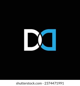 D or DD letter abstract outstanding professional business awesome artistic branding company different colors illustration logo.