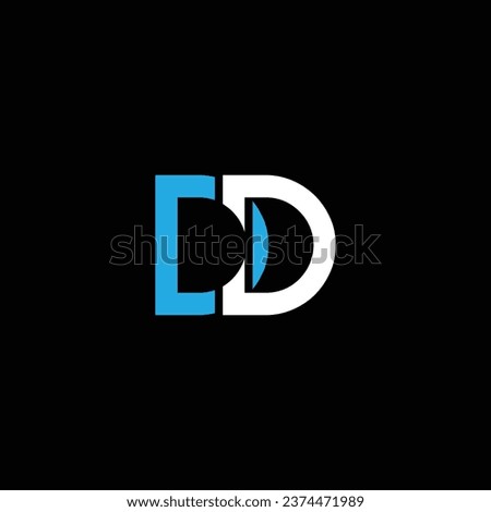 D or DD letter abstract outstanding professional business awesome artistic branding company different colors illustration logo.
