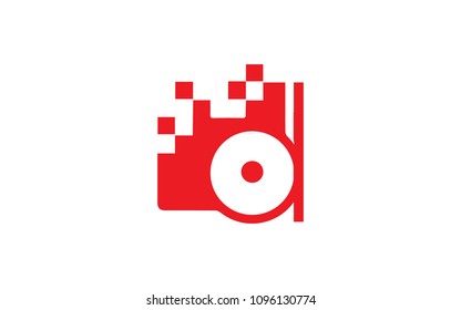 d dd Letter Initial Logo Design with connecting Dots Vector Illustration 