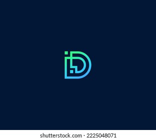 D, DD Letter Logo Vector Template Abstract Monogram Symbol. Usable for Business sport, technology, fashion, digital And future creative logo