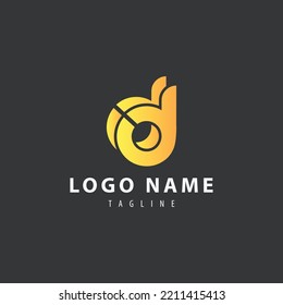 D DD Letter Monogram Initial Logo Design Template. Suitable for General Fashion Jewelry Realtor Construction Finance Company Business Corporate Shop Apparel in Simple Modern Style Logo