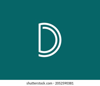D DD logo design vector template