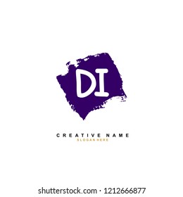 D I DI Initial abstract logo concept vector