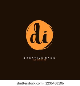 D I DI Initial logo template vector. Letter logo concept