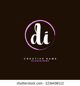 D I DI Initial logo template vector. Letter logo concept