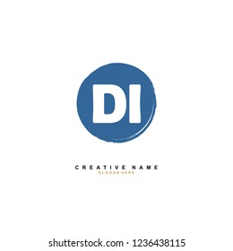D I DI Initial logo template vector. Letter logo concept