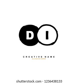 D I DI Initial logo template vector. Letter logo concept