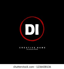 D I DI Initial logo template vector. Letter logo concept