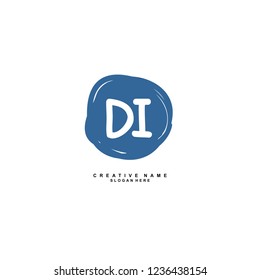 D I DI Initial logo template vector. Letter logo concept