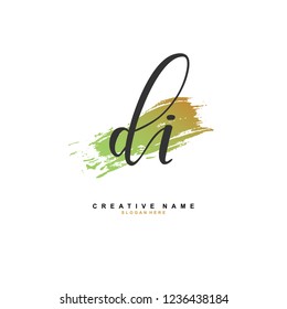 D I DI Initial logo template vector. Letter logo concept