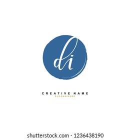 D I DI Initial logo template vector. Letter logo concept