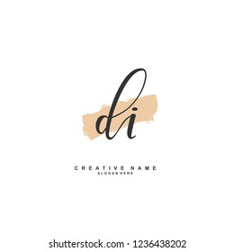 D I DI Initial logo template vector. Letter logo concept