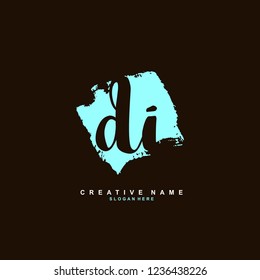 D I DI Initial logo template vector. Letter logo concept