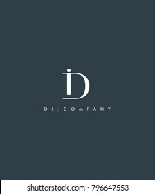 I & D, DI Letters joint logo icon vector element.
