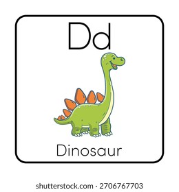 D for Dinosaur for kids