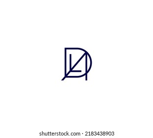 D DLA Letter Logo Vector Template Abstract Monogram Symbol
