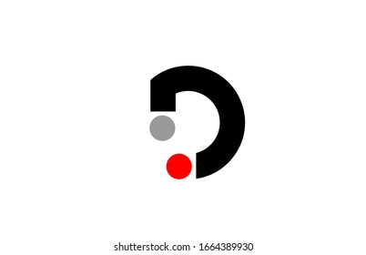 D Dot Dots Letter Logo Alphabet Stock Vector (Royalty Free) 1664389930 ...